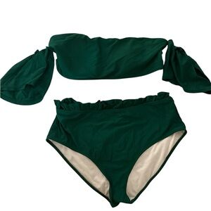 Green bathing suit